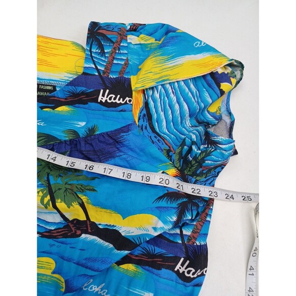 Vintage Muumuu Hawaiian Dress ALII FASHIONS Sz L Aloha Hawaii Vacation - Picture 5 of 11